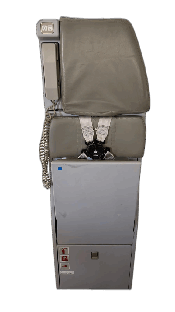 Asiento de tripulante AIRBUS:BOEING – Single con interfono